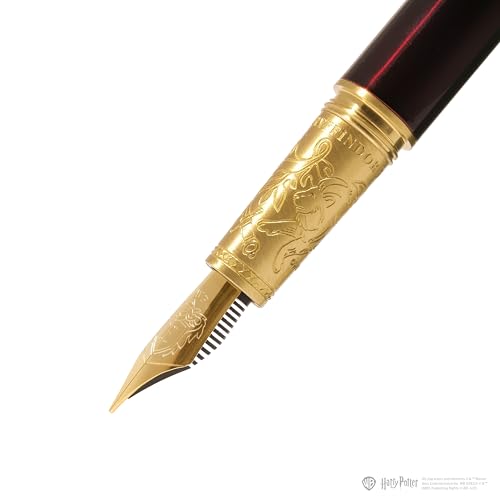 Ferris Wheel Press, Warner Bros., Official Licensed, Harry Potter, Joule Pen, Red, Secrets Etched in Silver and Gold, Gold Plated No. 6 Nib