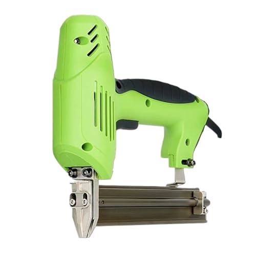 Professional Heavy Duty Stapler 1800W Dual Use Electric Nailer Stapler Furniture Staple Straight Gun 220V Adjustable Strength Woodworking Power Tools