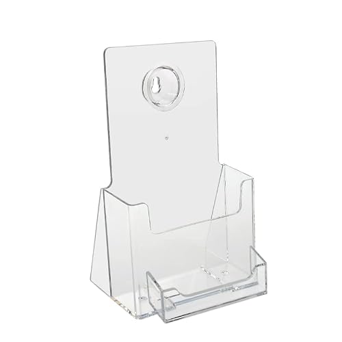 SOURCEONE.ORG (24 Pack) Tri-fold Brochure Holder with Business Card Holder