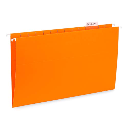 5 Legal Hanging File Folders, Reinforced Hang Folders, Designed for Home and Office Color Coded File Organization, Legal Size, Assorted Colors, 5 Pack