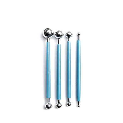 QVEZPRYX Clay Tools 21 Sets of Press Board Silicone Spot Drill Pen Pellet Rod Multi-Shape