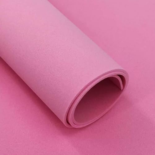EVA Foam Sheets Crafts, EVA Foam Board 1000x2000mm 1-5mm Thick Multicolor For Cosplay And DIY Craft(Pink,Thick 5mm)