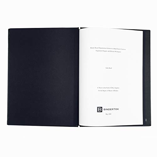 Faux Leather Springback Thesis Binder - Red, 1" Spine, by Bindertek