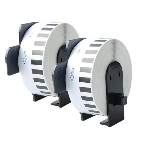 Thermal Label Rolls 6 Rolls DK 22210 DK 2210 29mm X 30. 48m Continuous Label Compatible with QL Printer