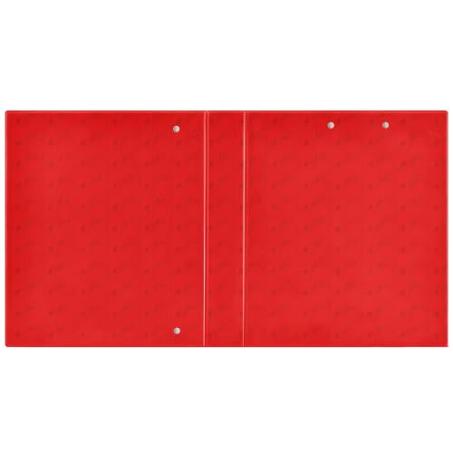 Xpdkjwd Red Stripe 3 Ring Binder Can Hold 200 Letter Size Binders, Suitable for Home, Office, Dormitory, 2Pcs