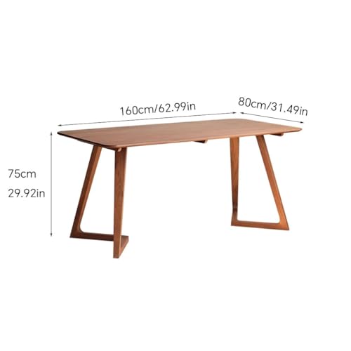 LINKIO Home Office Desks Long Table Solid Wood Modern Home Living Room Work Study Room Tea Table Office Computer Table Desk(140cm)