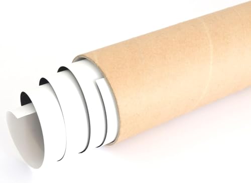 ProLine 6" x 48" Kraft Heavy-Duty .125" Thick Jumbo Mailing Shipping Tubes with Caps (2)