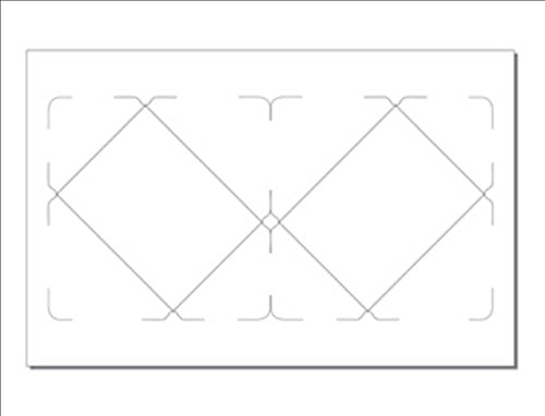 Print-Ready Envelope, All-in-One (5-3/4" x 4-1/2"), 2-UP, Die-Cut on 11" x 17" White 80lb Futura Laser Paper - 100 Sheets (200 Envelopes)
