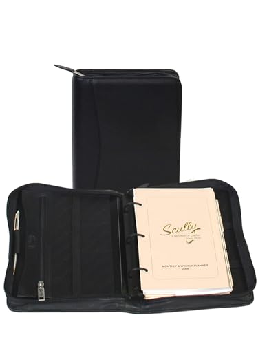 Scully Leather Zip Weekly Planner Sierra Collection 8053Z