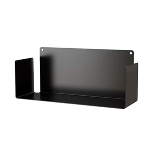 GRRICEPL Wall Decor Hanging Book Shelves, Hanging Storage Rack, File Storage Organizer Display Brochure Holder, Magazine Holder Wall Mounted (Color : Black, Size : 80x20x20cm)