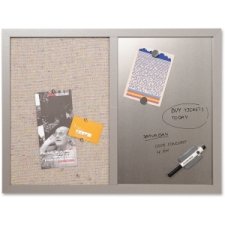 Bi-silque Fabric/Silver Magnetic Combo Board