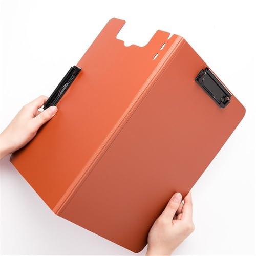 Filing Envelopes 2 Piece Folder with Double Clip Office Supplies A4 Writing PadFile Information Clip(Black)