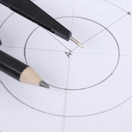 MENGKK Drafting Compasses Compass Geometry Set Pen Compass Writing Drawing Tools School Office Stationery