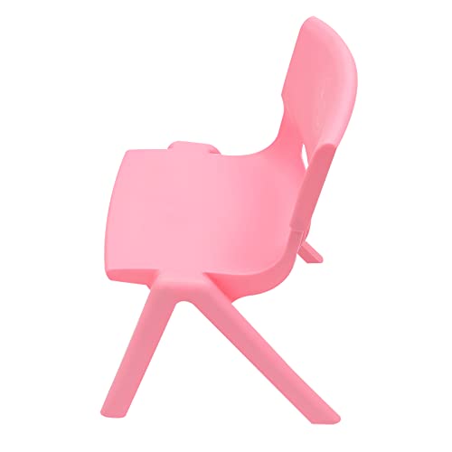 KEJUOAY 6PCS Colorful School Stackable School Chairs, 220lbs Kids Flexible Seating, Stackable School Chairs w/Whimsical Print & Ventilation Hole for Home Preschool & Daycare Centers