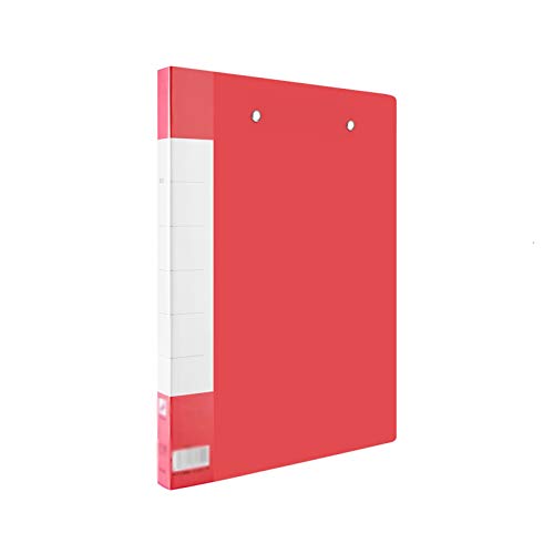 Clipboard Plastic Report Folder Organization Date Storage Box A4 and Case Size Binder for CV/Appointment/Interview (10 packs) Office Storage Box (Color : Red, Size : Double clip)