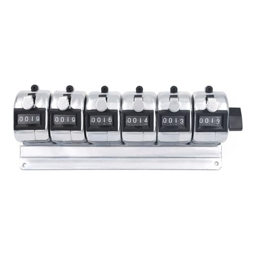 GOGO 6-Unit Counter Mechanical Multiple-unit Desktop Tally Counter