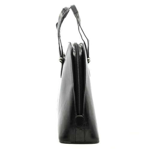 Tony Perotti Italian Leather Womens Fashion Zip-Around Top Handle Laptop Business Shoulder Tote Brief Bag