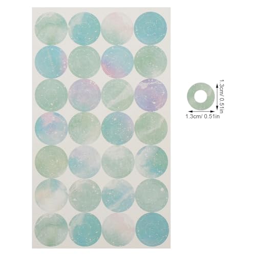 Hole Reinforcement Stickers Labels 100 Sheets Loose-Leaf Paper Hole Repair Protection Sticker Punch Reinforcement Label Stickers(Style 1)