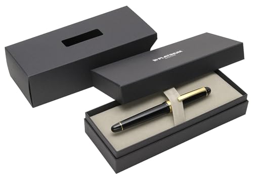 PLATINUM Procyon PNS5000-1 Fountain Pen/Nib Sizes: Medium - M/Colour: Shadow Mica Black/Black/Handmade/with Gift Box/Fountain Pen, Pack of 1