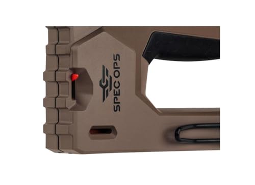 Spec Ops Tools Heavy Duty Staple Gun for Construction & Roofting, Reduced Effort, Compatible with 1/4" to 9/16" Staples and 18-Gauge Brads