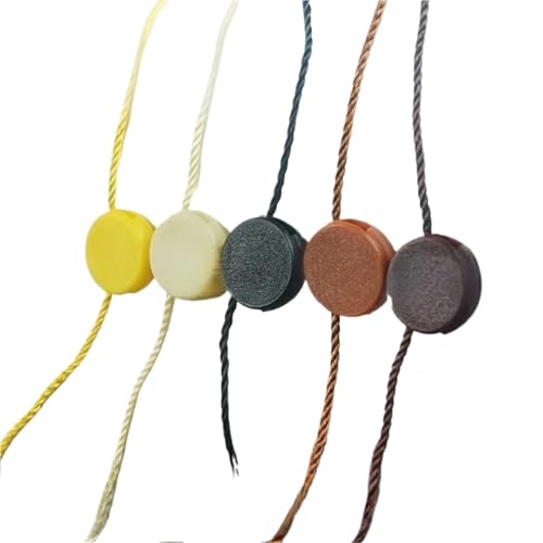 Hang Tag String 1000PCS Color Circular Double Insertion Clothing Label Hanging Tag Disposable Display Seal String Bullet Plug(1000pcs-White)