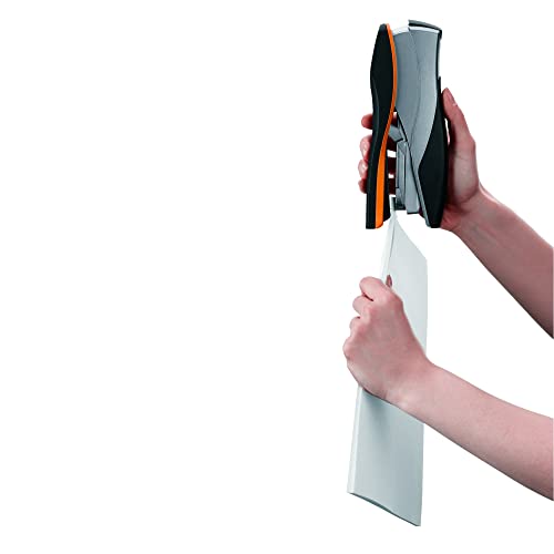 Swingline Stapler, Full Strip Desktop Stapler, 40 Sheet Capacity, Low Force, Optima 40, Silver/Black/Orange (87840)