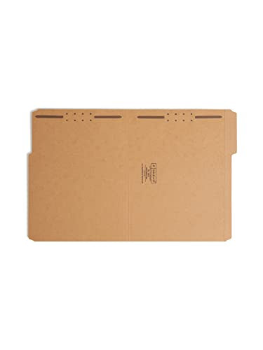 Smead Fastener File Folder, 2 Fasteners, Reinforced 1/3-Cut Tab, Letter Size, Kraft, 50 per Box (14837)