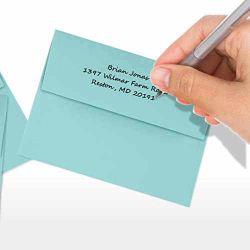 LUXPaper A2 Invitation Envelopes | Peel & Press | 4 3/8" x 5 3/4" | Seafoam Blue | 80lb. Text | 1,000 Qty