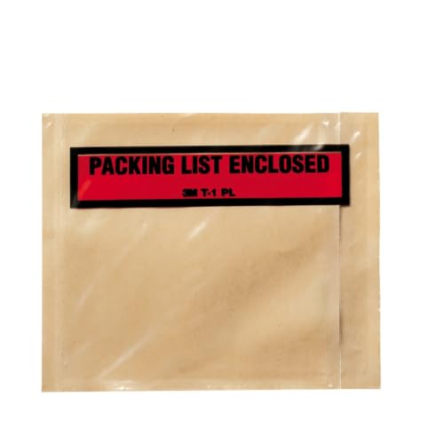 3M(TM) Top Print Packing List Envelope PLE-T1 PL, 4-1/2 in x 5-1/2 in, 1000 per case