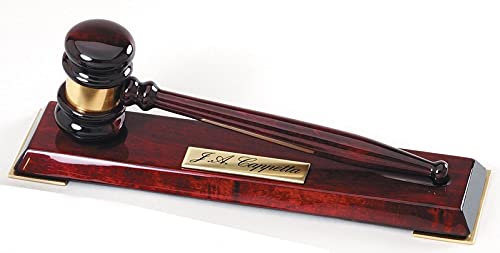 Rosewood Gavel Award with Free Engraving (Customize Now!)