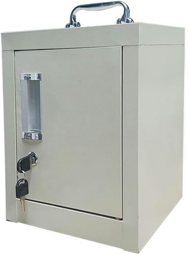 CZHIXG Wall-Mounted Steel Cell Phones Storage Cabinet Pocket Chart Storage Locker Box with Handle and Security Lock for Classroom Office-1