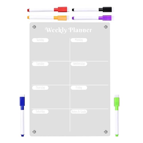 Weekly Planner Board Daily Schedule Magnetic Whiteboard