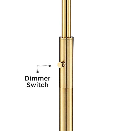 Kinsey 72 1/2" Tall Brass and Crystal Torchiere Floor Lamp Living Room