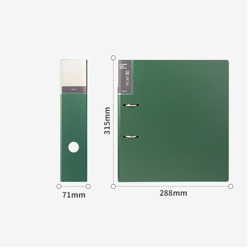 Letter Size 3-piece A4 Perforated File Folder 2-Hole Data Sheet Detachable Archive Storage for Organized(Gris)