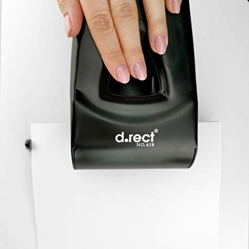 D.RECT 0419 Punch 65 Sheets | Paper Punch | Office Punch | Stop Rail with Format Specifications 65 Sheets