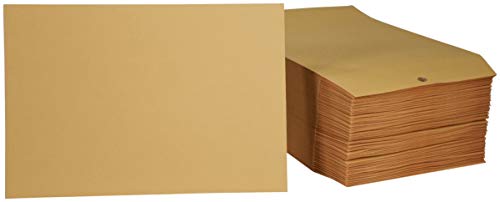 School Smart 2013896 6.5 x 9.5 in. Kraft Envelope with Clasp, Kraft Brown - Pack of 100