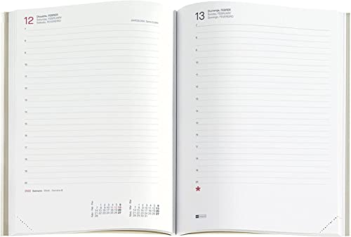 Miquelrius - Refill Planner Cover 2023 (January 2023 December 2023) - Day Page - Plus Size 155 x 213mm (Approx A5) - Catalan