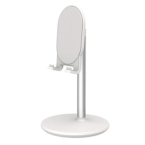 LLLSSS Universal Adjustable Aluminum Desktop Phone Holder Desk Stand Portable Metal Mount Stand for Smart Phone Tablet(OneColor)