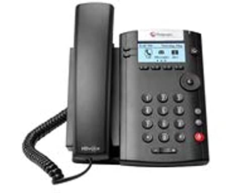 Polycom 201 IP Phone Wall Mountable Desktop Black Compatible with Microsoft Skype 220040450019