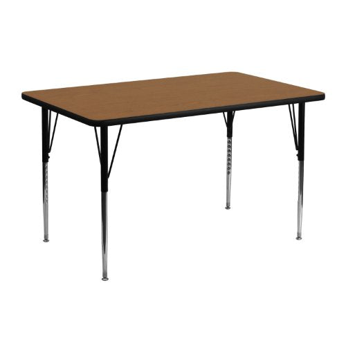 Flash Furniture 18x24 in Rectangular Activity Table, Oak