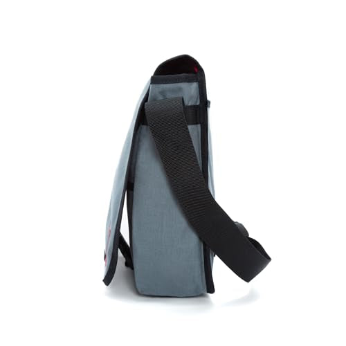 Manhattan Portage Deluxe Computer Bag, 15-Inch (MD) with Adjustable Strap Water Resistant Coating Zippered Compartment 1000D Cordura® for Work And Travel (Grey)