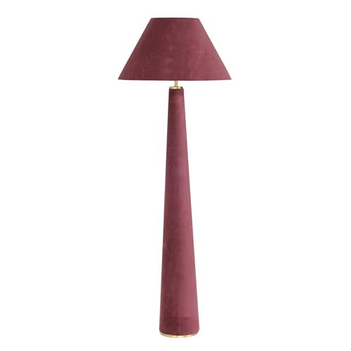 First of a Kind Floor Lamp in Burgundy Velvet