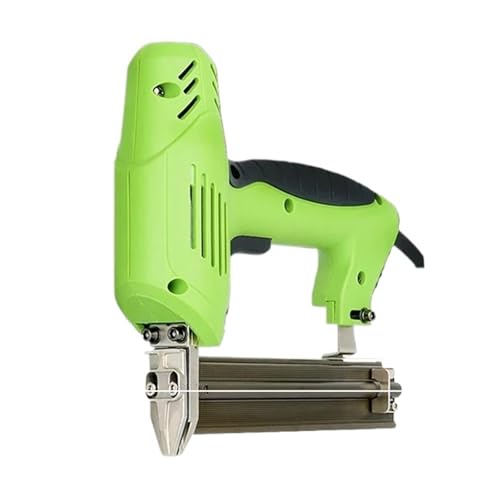 Oil-Free Pneumatic Staple Gun 220V Furniture Stapler Framing Tacker Hand Tool Electric Nail Gun Nailing Stapler Shooter Stapler Gun Woodworking Tools