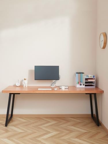 XIXSERTHIA Computer Desk Solid Wood Home Bedroom Computer Desk Desk Modern Study Desk Desk Workbench Office Desks(160 * 80 * 75cm)