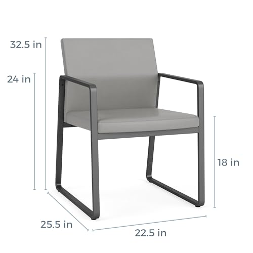 Lesro Gansett Reception Waiting Room Steel End Table/Silver Steel/Natural