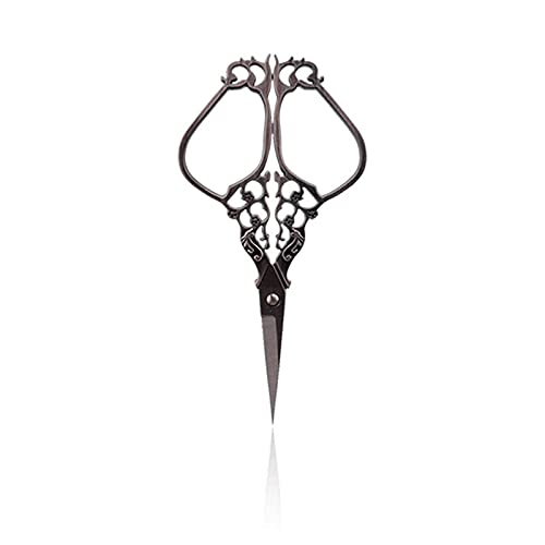 DSWMY Craft Scissors, Craft Scissors Stainless Steel Vintage Tailor Sewing Embroidery Fabric Cutter Yarn Shear
