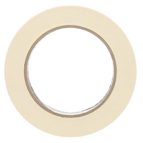 3M Masking Tape, 18 mm W x 55 m L, 4.4 mil Thick, Tan, Rubber Adhesive, 48 PK 201+ - 1 Each