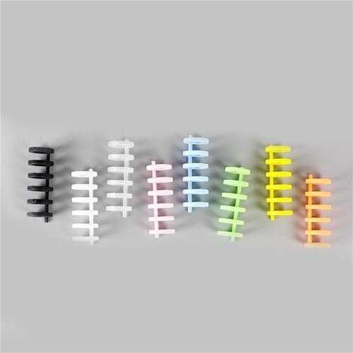 Book Rings Clips 60pcs Albums Binding Supplies Loose Leaf Ring DIY Binder 6-Ring Circle Paper(Pink)