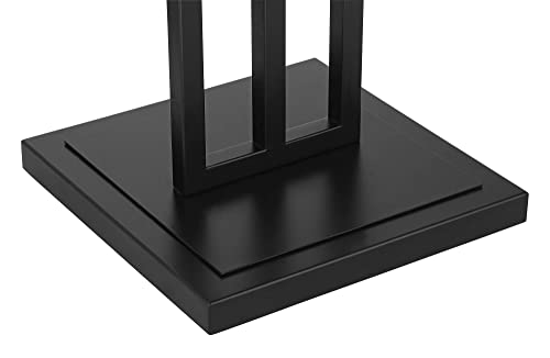 Ventano 64" Tall 2-Light Matte Black Floor Lamp Living Room