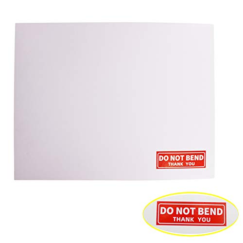 zmybcpack 100 Pack 9X12 inch Self Seal Photo Document Mailers Stay Flat White Cardboard Envelopes White Photography Mailersfor CD, Photos, Document